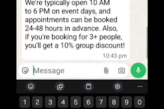 build an ai whatsapp booking chatbot for salons and spas