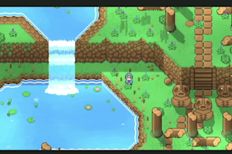 do pixel art tileset, top down, game map art character