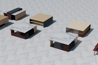 create realistic 3d furniture models and animation