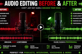do podcast audio editing, podcast mixing and mastering