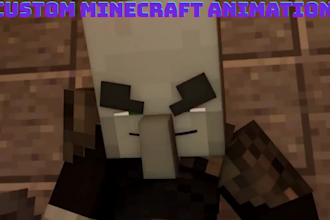 create cinematic minecraft server trailer animation intro promo video and logo