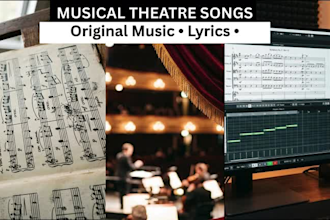 create original songs and music for your musical theatre show