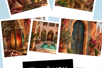 create custom moroccan inspired printable wall art