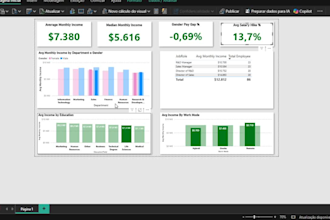 create professional power bi dashboards and business reports