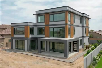 create realistic 3d architectural rendering of house interior nd exterior design