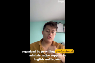 be your virtual assistant in english and spanish