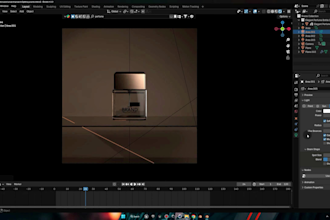 design 3d product animaiton in blender 3d