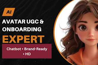 create ai avatar ugc, chatbot and onboarding content