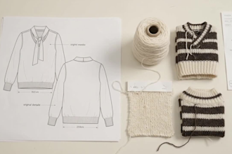 do professional sweater designs with detailed tech pack