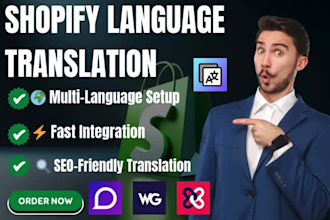 setup shopify store language translation weglot langify translate adapt transcy