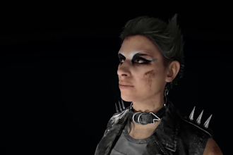 create real time 3d game character, realistic unreal engine rig,pbr texture, fbx