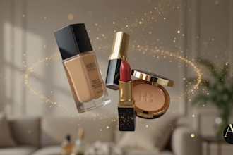 create luxury skincare, cosmetic and beauty commercial ads