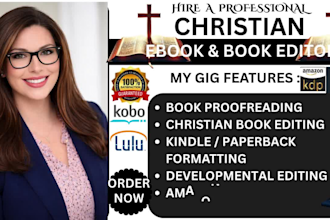 do christian book proofreading and editing book formatting christian book editor