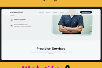 design a modern and responsive UI UX website in figma
