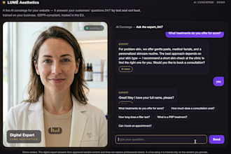 create an ai avatar assistant that talks to your website visitors