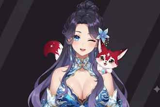 draw 2d vtuber avatar, live2d vtuber rig, anime vtuber and  vtuber assets