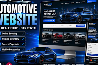 build a professional car dealership and car dealer website on wordpress