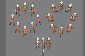 pixel art character 8bit pixel sprite sheet direction sprite pixel animation