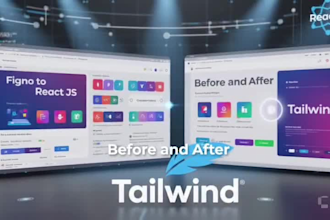 convert figma to react js and tailwind