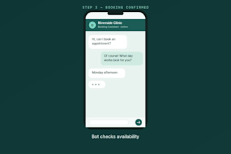 build a whatsapp appointment booking and reminder automation for anything