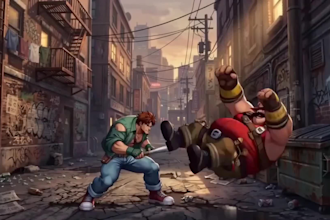 create anime fighting scene cinematic japanese anime video