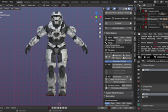 make you a high quality halo spartan vrchat avatar