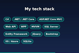develop and fix bugs in asp net core mvc web applications