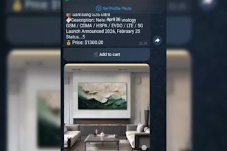 build a telegram e commerce shopping bot with cart and order system