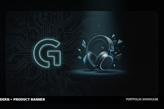 design a professional youtube banner and channel art