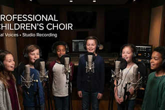record children choir or background vocals for your track