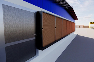 design cgi 3d poultry farm, chicken farm, poultry layout, broiler farm