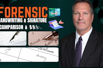 do forensic signature and handwriting analysis, comparison, forgery detection