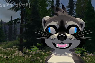 create custom furry vrchat avatar, fursona, fluffy avatar, unity vrm 3d model