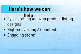 design amazon infographics menus catalogs and listing images