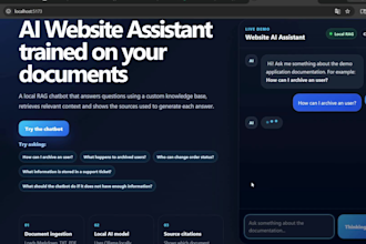 build an ai chatbot trained on your documents or website