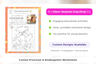 design custom kids activity book, tracing and coloring books and worksheets