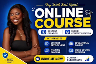 create online courses video onboarding training video and course material design