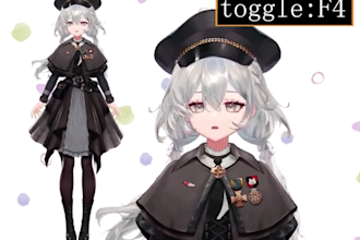 vtuber rig vtuber model live 2d vtuber model live 2d vtuber streaming 2d pet