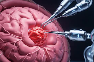 create 3d brain neurosurgery animation, medical anatomy
