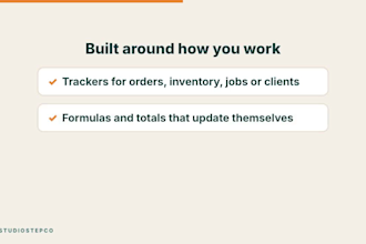 build a custom excel spreadsheet and google sheets automation