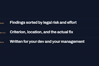 audit wcag accessibility and eu legal compliance