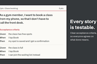 turn your app idea into jira ready user stories with acceptance criteria