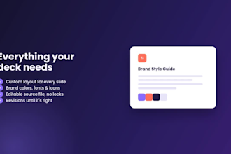 design your pitch deck presentation