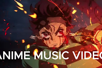 create perfect anime music video amv, anime edit, 2d music video amv edit