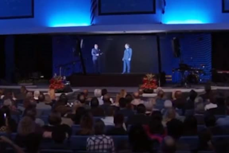 do futuristic holographic telepresence, virtual presenters and 3d stage visuals