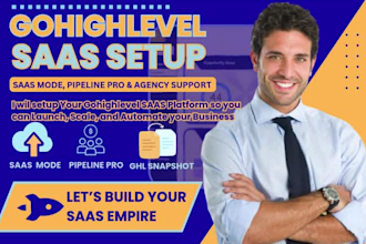 setup your gohighlevel saas mode, white label, ghl automation and pipeline pro