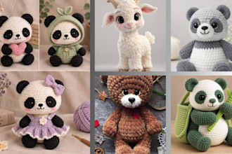 write quality crochet pattern amigurumi plush pdf images for etsy shop