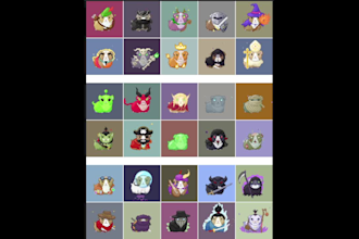 create 2d pixel art characters for your projects