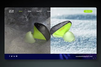 web3 animation using threejs, webgl website, animated webflow website