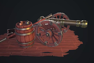 create high poly and low poly game ready 3d props, weapons, vehicles and objects